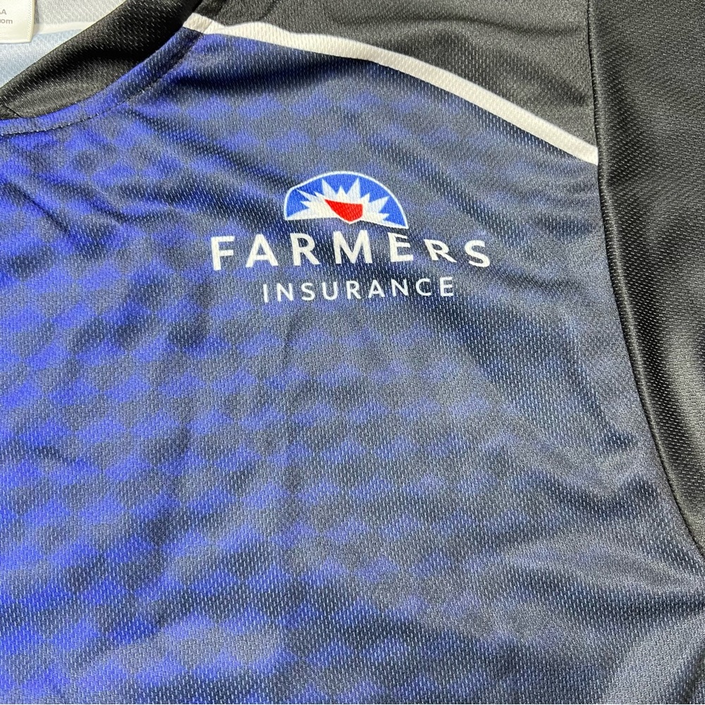 NWT Outer Circle Kasey Kahne Farmers Insurance NASCAR Jersey Men’s Sz S - Picture 3 of 9